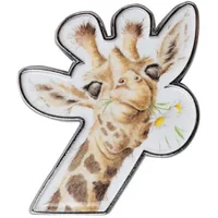 Wrendale Designs 'Flowers' Giraffe Pin Badge