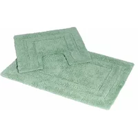 Showerdrape Pinnacle Spearmint 2 Piece 100% Cotton Bath Mat Set