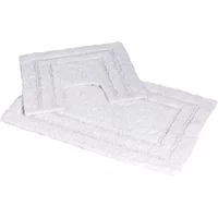 Showerdrape Pinnacle White 2 Piece 100% Cotton Bath Mat Set