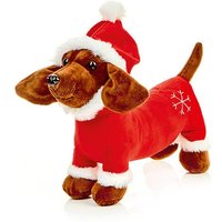 Premier 28cm Plush Santa Sausage Dog