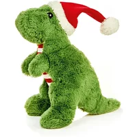 Premier Plush Dinosaur with Santa Hat