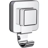 Showerdrape Pushloc Stainless Steel Suction Wall Mounted Robe Hook
