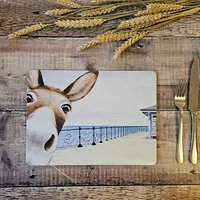 Lucy's Farm Donkey at Swanage Pier Melamine Placemat