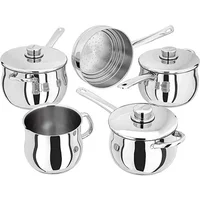 Stellar 1000 Classic 5 Piece Deep Saucepan Set With Steamer