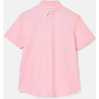 Joules Mens Pink Oxford Classic Fit Short Sleeve Shirt