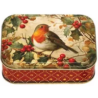 Elite Tins Robin Small Rectangular Tin