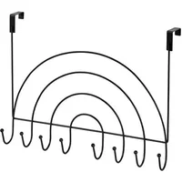 Showerdrape Rainbows Black Over Door Hooks