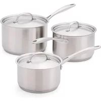 Stellar 7000 Profile Matte 3 Piece Saucepan Set