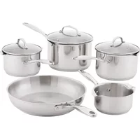Stellar 7000 Profile 5 Piece Stainless Steel Draining Cookware Set