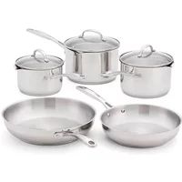 Stellar 7000 Profile Silver 5 Piece Draining Cookware Set