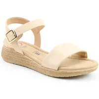 Heavenly Feet Beige Sara Sandals
