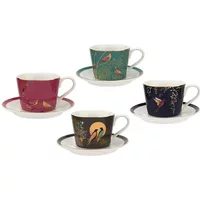 Sara Miller Chelsea Collection Espresso Cup & Saucer Set of 4