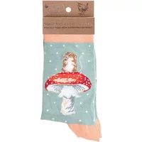 Wrendale Designs 'He's A Fungi' Mouse Sock Size 4-7