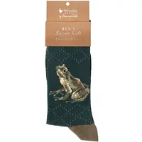 Wrendale Designs Mens 'The Happy Frog' Socks Size 7-11