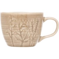 Siip Leaf Embossed Beige Mug