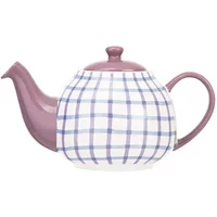 Siip Gingham Purple 2 Cup Teapot