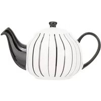 Siip Vertical Stripe Grey 2 Cup Teapot