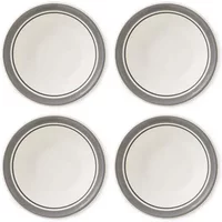Portmeirion Potters Stripe Set of 4 13cm Bowls Grey
