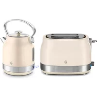 Swan Retro Revive Cream Traditional Kettle & 2 Slot Toaster Set