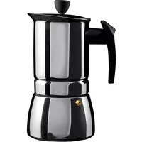 Grunwerg 9 Cup Cafe Ole Espresso Maker Induction Stainless Steel