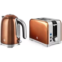 Swan Solace Copper Kettle & 2 Slot Toaster Set