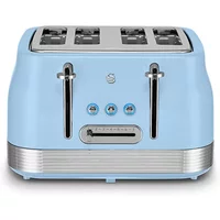 Swan Retro Revive Blue 4 Slice Toaster