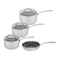 Stoven Hextra 4 Piece Saucepan Set with 20cm Frying Pan