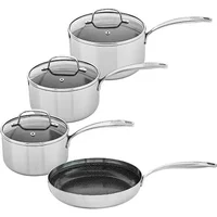 Stoven Hextra 4 Piece Saucepan Set with 28cm Frying Pan