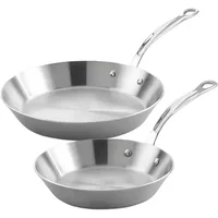 Samuel Groves Classic Triply Stainless Steel 20cm & 26cm Frypan Set