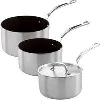 Samuel Groves Classic Triply Non-Stick 3 Piece Saucepan Set