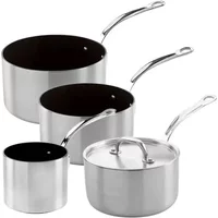 Samuel Groves Classic Triply Non-Stick 4 Piece Saucepan Set