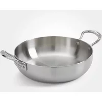 Samuel Groves Classic Stainless Steel Triply 28cm Double Handled Chefs Pan