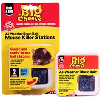 The Big Cheese All-Weather Block Bait 2 Mouse Killer Stations