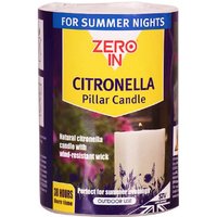 Zero In Citronella Pillar Candle