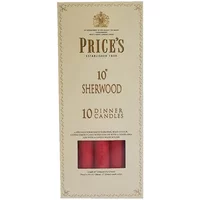 Prices 10 Sherwood Pack Of 10 Red Candles