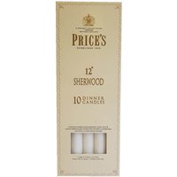 Prices 12 Sherwood Pack Of 10 White Candles
