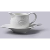 W.M.Bartleet & Sons Mint Sauce Boat with Saucer White 177ml