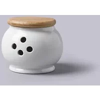 W.M.Bartleet & Sons Garlic Pot with Wooden Lid