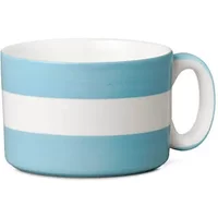 W.M.Bartleet & Sons Wide Striped Mug Duck Egg Blue