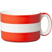 W.M.Bartleet & Sons Wide Striped Mug Poppy Red