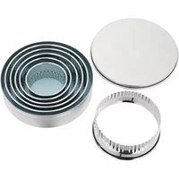 Judge Round Cutters Crinkle Edge (Set Of 6)