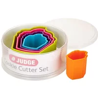Judge Set of 5 Coloured Cupcake Cookie Cutters