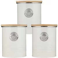 Typhoon Living 3 Piece Storage Set Tea, Coffee & Sugar Cream