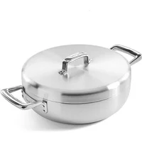 Samuel Groves Urban 28cm Stainless Steel Triply Chefs Pan with Domed Lid