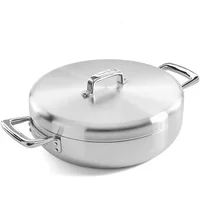 Samuel Groves Urban 30cm Stainless Steel Triply Chefs Pan with Domed Lid