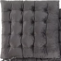 Le Chateau Velvet Seat Pad Charcoal