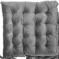 Le Chateau Velvet Seat Pad Silver