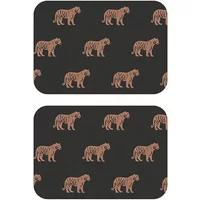 I-Style Luxe Tiger Set of 2 Velvet Backed Placemats
