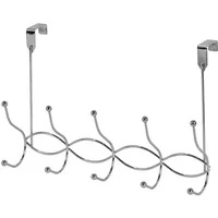 Showerdrape Waves Chrome Over Door Hooks