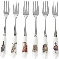 Wrendale Designs Country Animal Set Of 6 Pastry Forks